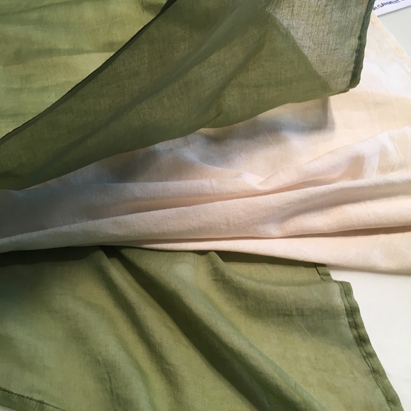 Dragonfly Short Sleeve Cotton Dress with Overlay in Green & Cream Size Large - Picture 7 of 12